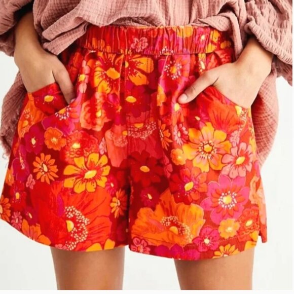 Free People Palo Duro Floral High Waist Shorts Size S - Picture 2 of 15